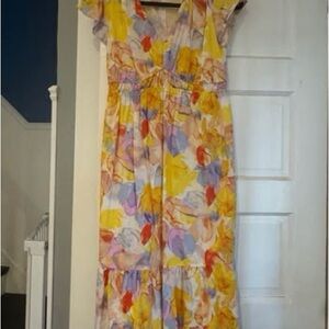 Vibrant Floral Maternity Dress
